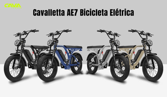 Bicicleta elétrica Cavalletta AE7 une design futurista e alta performance