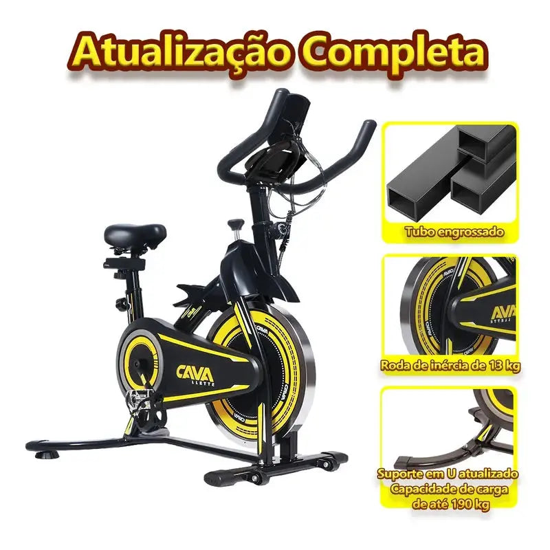 Bicicleta Ergométrica Spinning Cavalletta ZS-290 Roda de Inércia 13kg Cavalletta