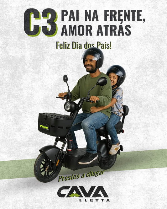 O melhor presente de Dia dos Pais: bicicleta elétrica Cavalletta C3