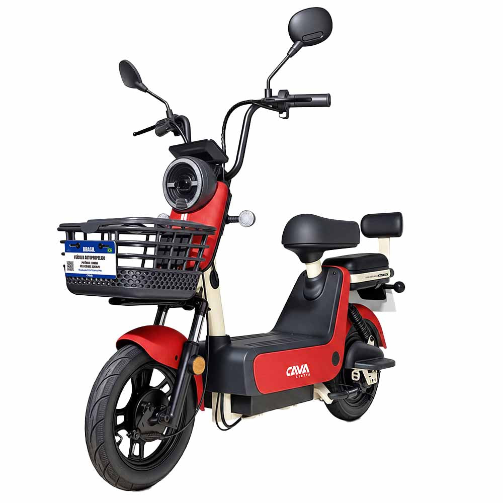 Bicicleta Elétrica Cavalletta C2 Removível Lítio 65km 750w