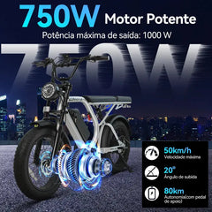 AE7 Bicicleta Elétrica Bateria De Lítio Cavalletta