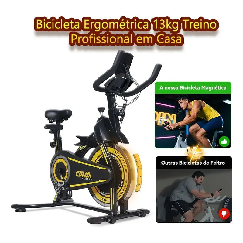 Bicicleta Ergométrica Spinning Cavalletta ZS-290 Roda de Inércia 13kg Cavalletta
