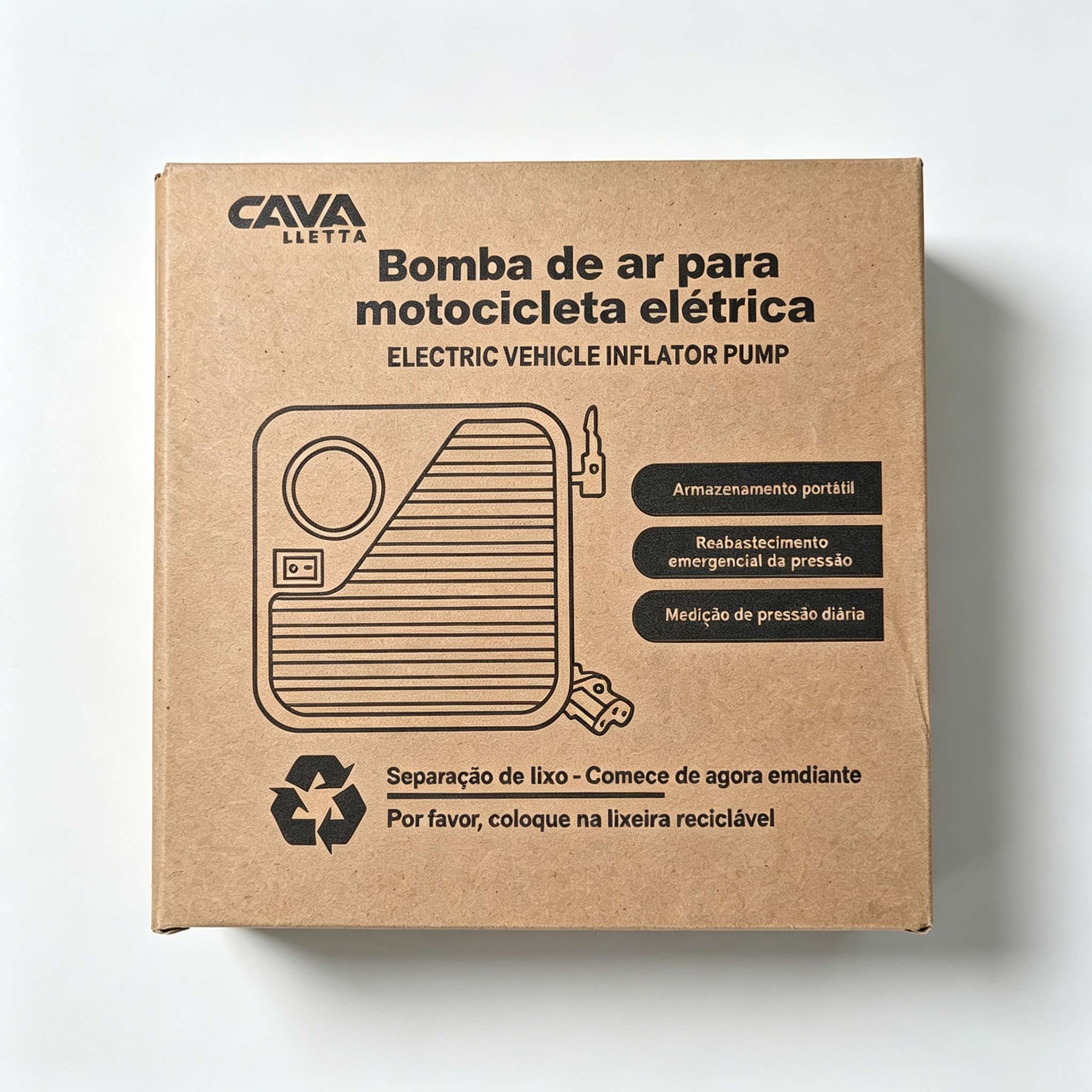 Bomba de Ar Portátil Cavalletta