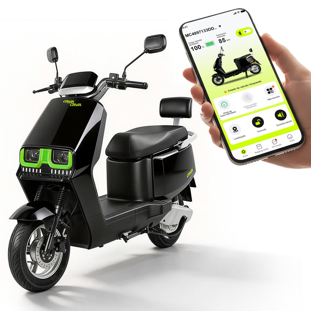 C15 pro Preto product with app