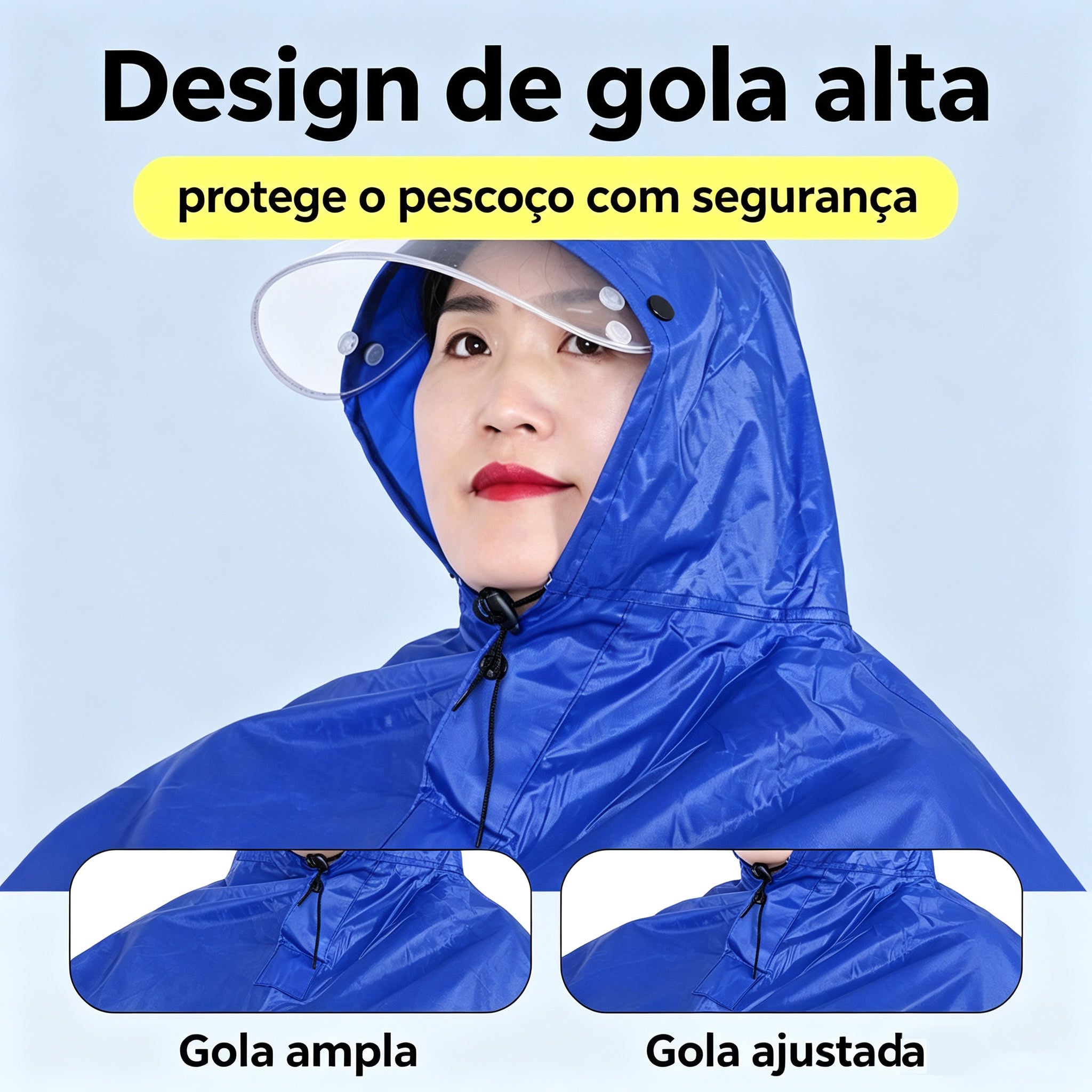 Capa de Chuva Impermeável para Moto e Scooter Elétrica Cavalletta