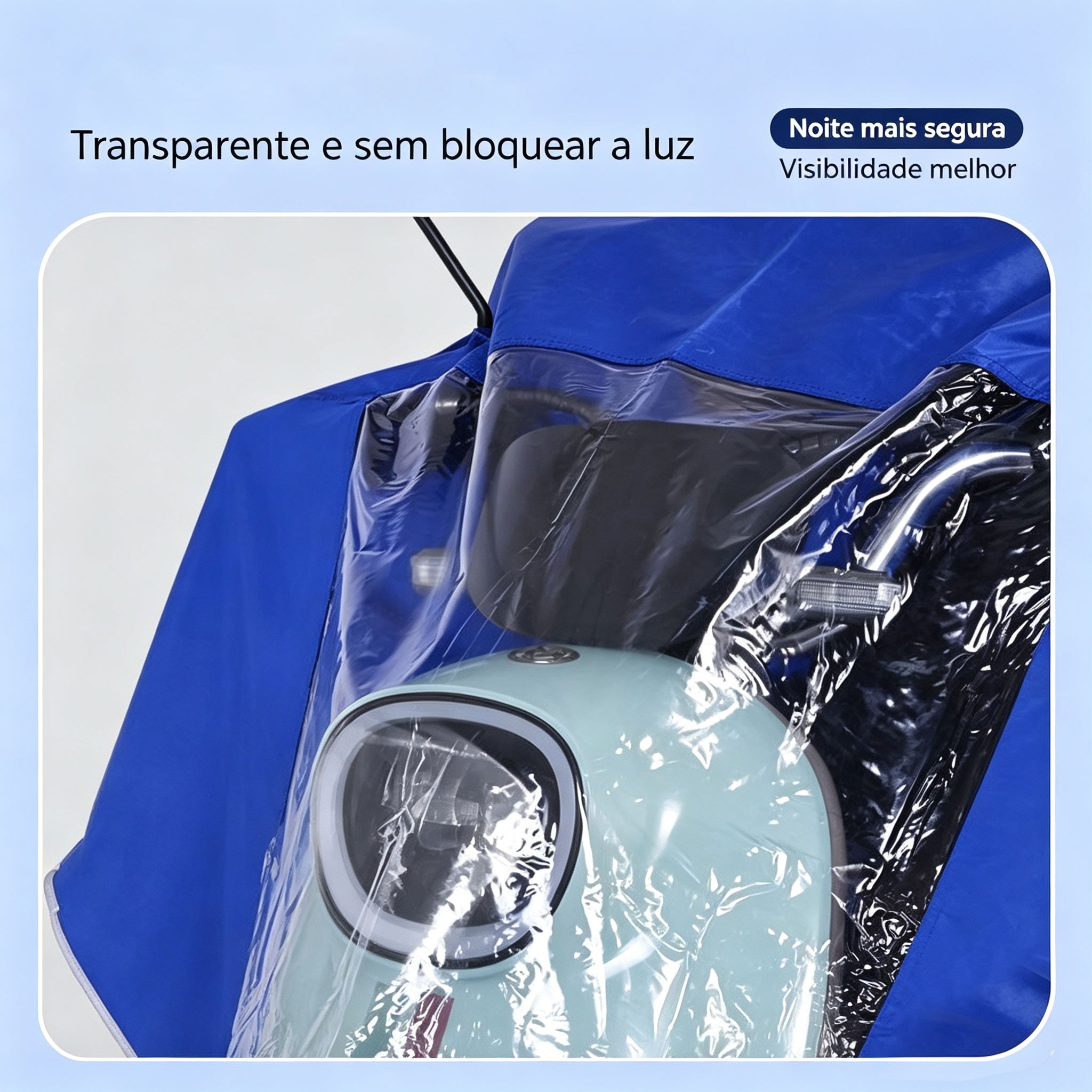 Capa de Chuva Impermeável para Moto e Scooter Elétrica Cavalletta